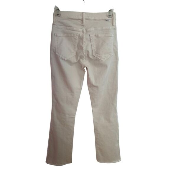 Mother The Insider Crop Step Fray in Cream Puffs Size 25 - Picture 5 of 12